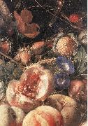 HEEM, Cornelis de Still-Life with Flowers and Fruit (detail) sg oil painting reproduction